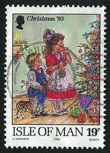 邮票 邮戳 圣诞节 可爱的 十二月 孩子 基督教 集邮 婴儿图片