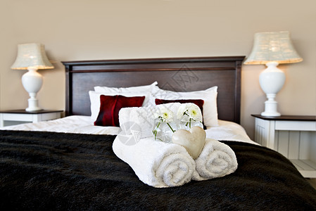 温暖照明 为客人准备床间 停留 家 装饰风格 旅行图片