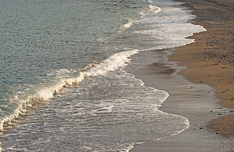 海滩 绿松石 边缘 天 海洋 海浪 寒冷的 热带 蓝色的图片