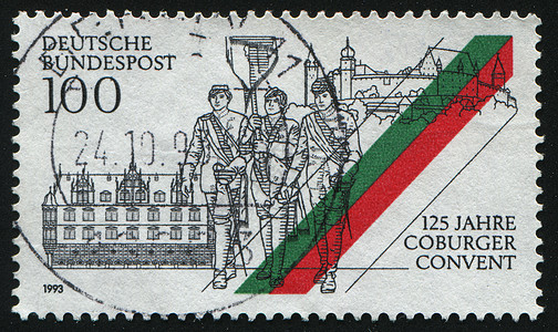邮票 历史的 窗户 卡片 复古的 老了 基督教 大厦背景图片