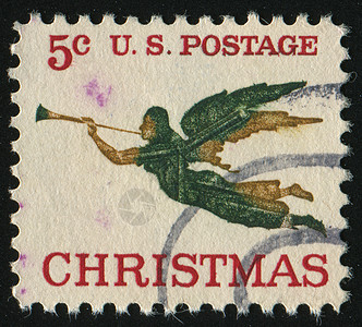 邮票 小天使 复古的 圣诞节 古老的 信封 上帝 老了 卡片图片