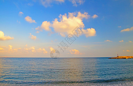 海 冲浪 树 蓝色的 天 绿松石 地平线 户外图片