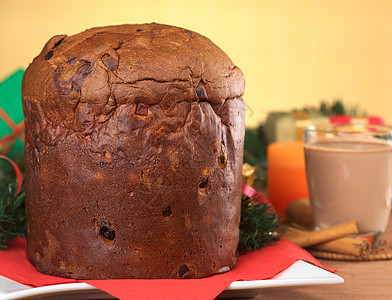 Panettone 传统圣诞蛋糕图片