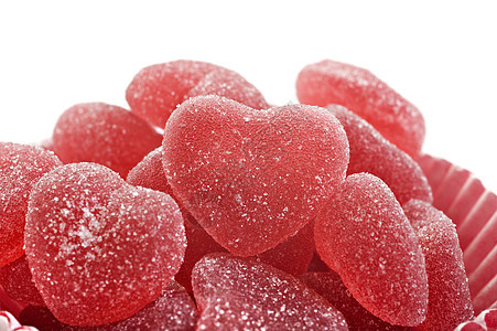 红心形果冻糖图片
