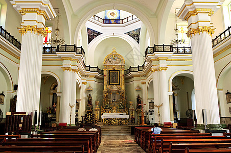 墨西哥哈利斯科州巴亚尔塔港内地教会 历史性 历史的图片