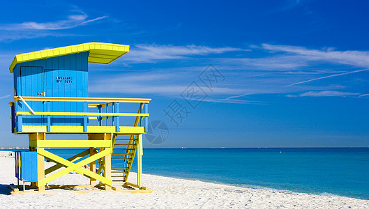 美国佛罗里达州迈阿密海滩海滨小屋 支撑 沿海图片
