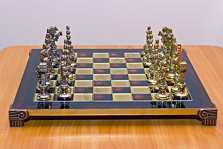 镀铁的西洋棋棋盘 装饰风格 时间 金属 创造力 铸件 叶子图片