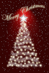 白圣诞树 庆典 爱 明信片 快乐的 金子 新年 雪图片