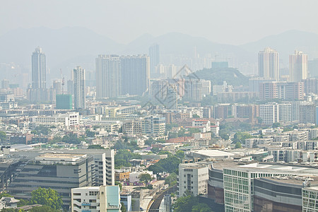 香港的九龙区 白天在市中心 塔 旅游 天际线 办公室图片