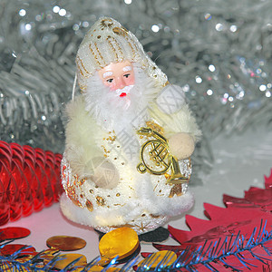 圣诞节装饰品 圣诞树 节日装饰品 美丽的 假期 冬天背景图片