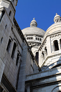 巴黎神圣教堂 巴黎 爬坡道 户外 大教堂 雕像 假期图片
