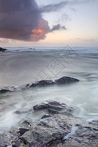 波尔热特 孤独 英国 沿海 水 支撑 戏剧性 美丽的图片