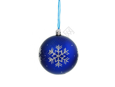 圣诞舞会 闪亮的 圣诞节 庆典 球 蓝色的 雪花背景图片