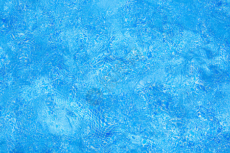 蓝色瓷砖池水波纹理 涟漪 移动 夏天 干净的 海浪 宁静背景图片