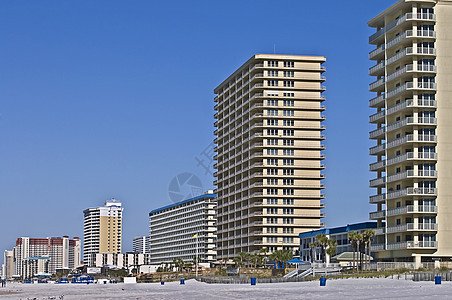 海滩一带的建筑物图片