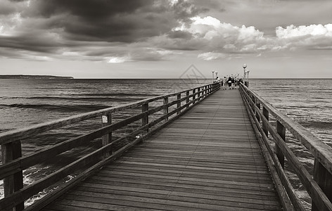 波罗的海桥梁 宾兹 德国 假期 夏天 自由 宁静图片