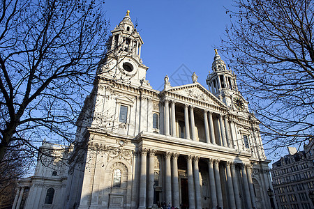 伦敦圣保罗大教堂 克里斯托弗·雷恩 景点 大不列颠 圆顶 英国 英语图片