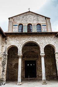 克罗地亚波雷茨的幼发拉西亚教会中心 地中海 门廊图片