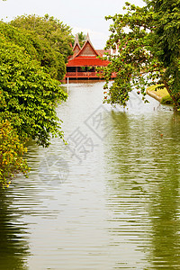 泰式房屋 曼谷 建筑 房子 文化 亚洲 运河 家 森林图片