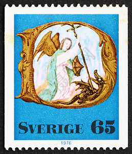 瑞典邮戳 1976年圣诞节图片