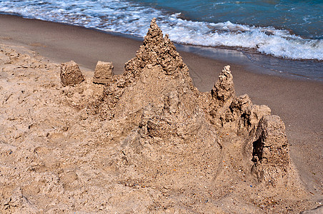 沙沙城堡 桶 孩子 沙堡 塔 海岸 魔法 国王 沿海图片