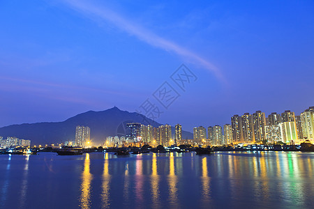 香港市中心晚上 都门区图片