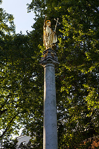 伦敦圣保罗大教堂圣保罗女神像 崇拜 宗教 伦敦市图片