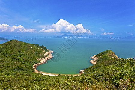 香港的沿海和山地风景图片