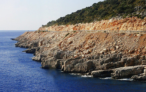 土耳其地中海海岸土耳其秋季海滨 1999年 海洋 山图片