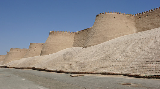 Khiva 丝绸之路 乌兹别克斯坦 中亚 建筑学 黏土图片