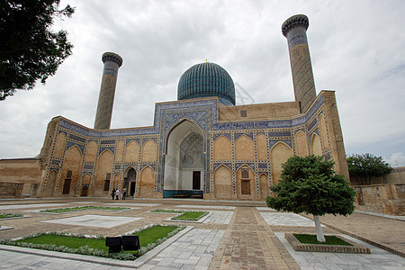 Gur-e Amir Tomb Samrkand 乌兹别克斯坦撒马尔罕 阿拉伯 全景图片