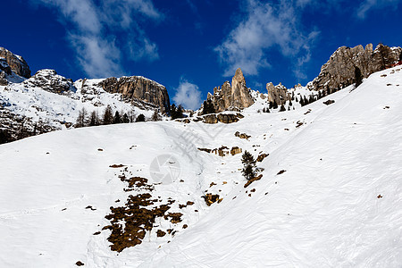 阿拉巴 多洛米特阿尔卑斯山 伊塔 单板滑雪 清除图片