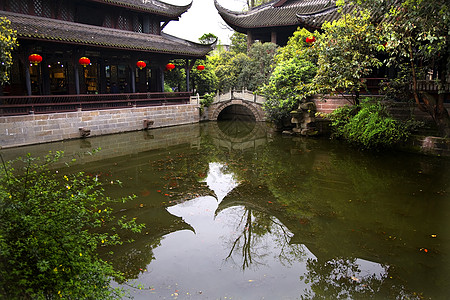 四川成都三大王国 红绿灯 Pond Wuhou图片