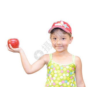 儿童与苹果 照片 帽 维生素 抓住 孩子 假期 爱 红色的背景图片
