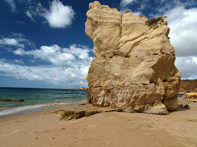 葡萄牙阿尔加夫海岸的裂缝 孤独 阿连特茹 海洋 旅行图片