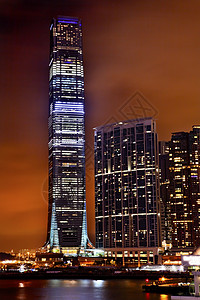 国际商会建造九龙港国际商业中心 天空 晚上 码头图片