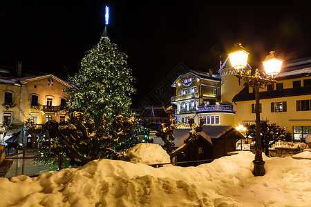 圣诞节前夕大梅广场中央广场发光 法语Al 灯 糖果图片