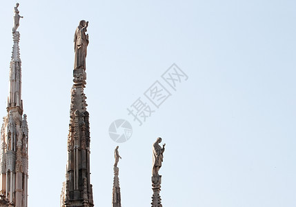星光的标志 米兰 可口 教会 圣洁 大教堂 雕塑 雕像图片