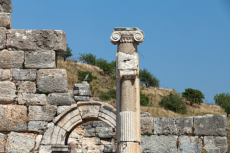 古希腊城埃菲苏斯的废墟 塞尔丘克 旅行 以弗所 图书馆 哈德良图片
