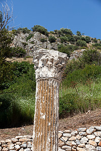古希腊城埃菲苏斯的废墟 土耳其 火鸡 首都 考古学 遗产图片