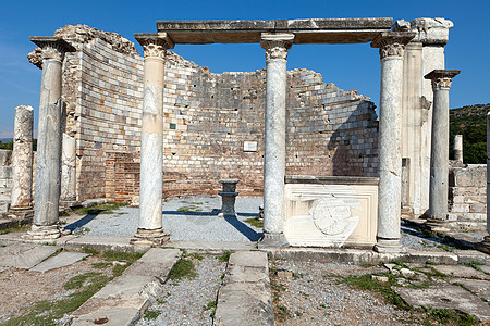 埃菲苏斯教区教会教堂 爱奥尼亚人 假期 火鸡 库萨达斯 废墟图片