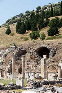 古希腊城埃菲苏斯的废墟 古典 土耳其 露天剧场 塞尔丘克图片