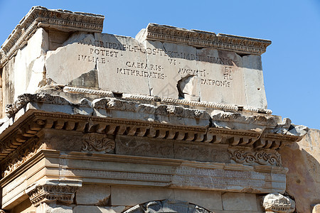 古希腊城埃菲苏斯的废墟 建筑 以弗所 老的 宽慰图片