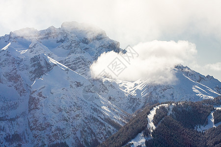 意大利冬季雪下高山 冬季意大利 运动 麦当娜 顶峰图片