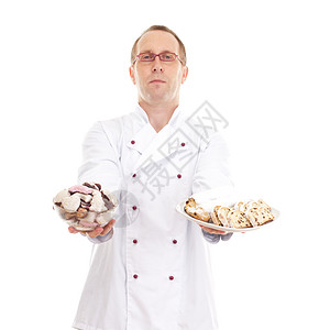 厨师 有姜饼和烧烤 厨房 面包师 成人 假期 固定装置 烹饪图片