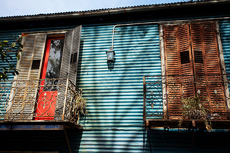 布宜诺斯艾利斯La Boca的多彩建筑 阿根廷阿根廷 房屋 旅行图片