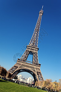 巴黎埃菲尔塔 观光 蓝色的 欧洲 金属 雄伟 草图片