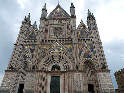 奥维托大教堂 马赛克 欧洲 意大利 翁布里亚 艺术 华丽的图片