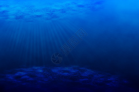 水下一幕 阳光照耀着海水的光芒图片