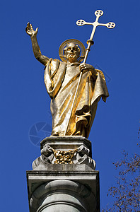 伦敦圣保罗大教堂圣保罗女神像 旅游 大不列颠 伦敦市图片